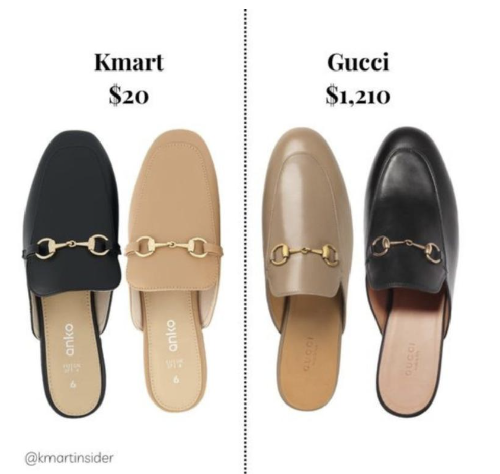 Kmart shoppers are loving this 1250 Gucci shoes dupe Are you